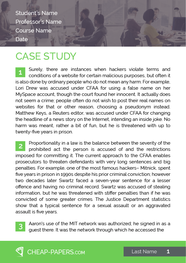 Case Study Sample PDF