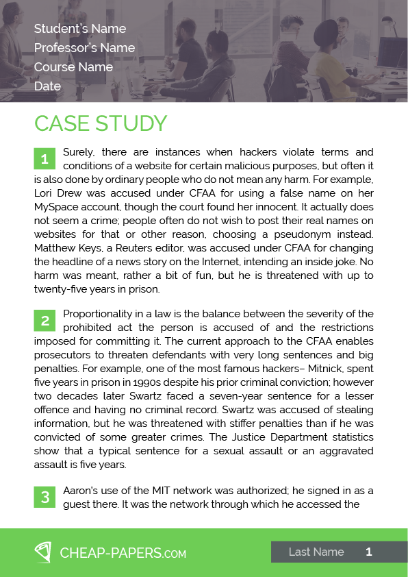 define case study pdf